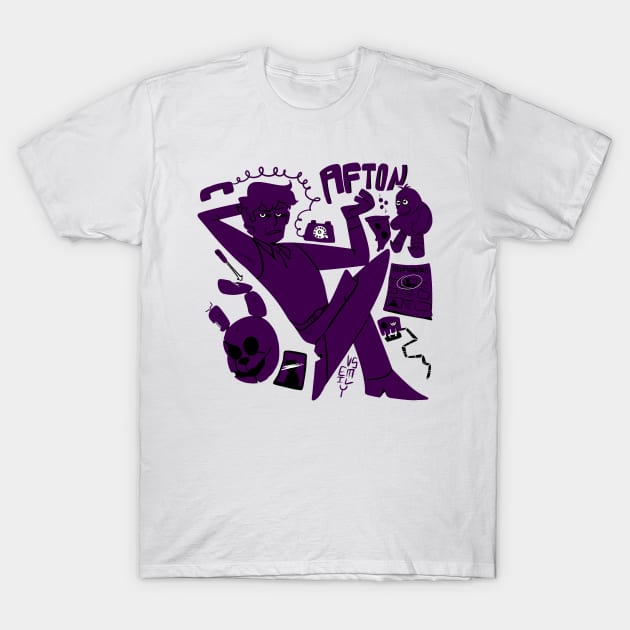 Purple Guy T-Shirt by vsemily